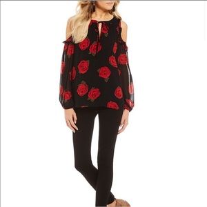 Sanctuary cold shoulder blouse